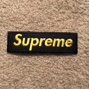 black supreme patch